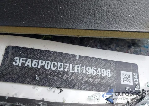 2020 Ford Fusion Sel z USA, uszkodzony, nr VIN 3FA6P0CD7LR196498